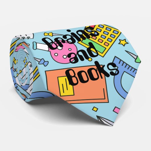 Terug naar school. Schoolthema Stropdas (Opgerold)