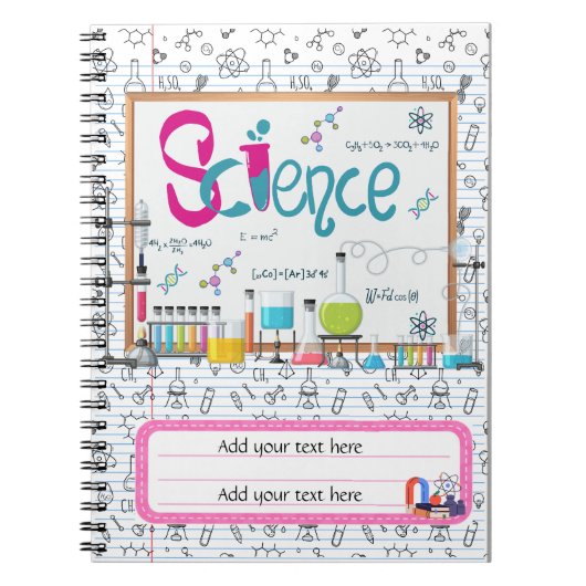 Terug naar School Science Notitieboek (Voorkant)