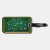 Terug naar School Science schoolbordonderwijs Bagagelabel (Achterkant horizontaal)