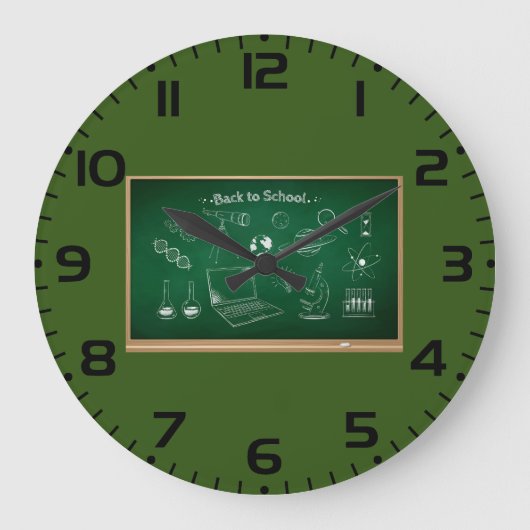 Terug naar School Science schoolbordonderwijs Grote Klok (Voorkant)