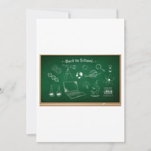 Terug naar School Science schoolbordonderwijs Kaart