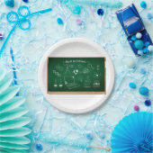 Terug naar School Science schoolbordonderwijs Papieren Bordje (Feest)