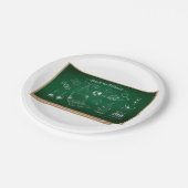 Terug naar School Science schoolbordonderwijs Papieren Bordje (Gekanteld)