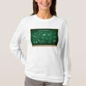 Terug naar School Science schoolbordonderwijs T-shirt (Voorkant)