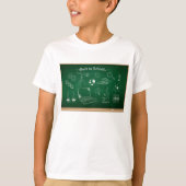 Terug naar School Science schoolbordonderwijs T-shirt (Voorkant)