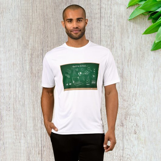 Terug naar School Science schoolbordonderwijs T-shirt