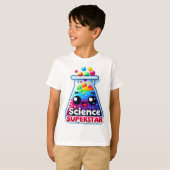 Terug naar school "Science Superstar" Pun T-shirt (Voorkant volledig)