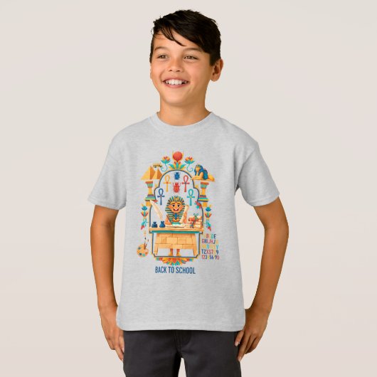 Terug naar School Scribal T-shirt (Voorkant volledig)