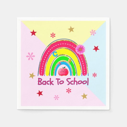 Terug naar school servet (Voorkant)