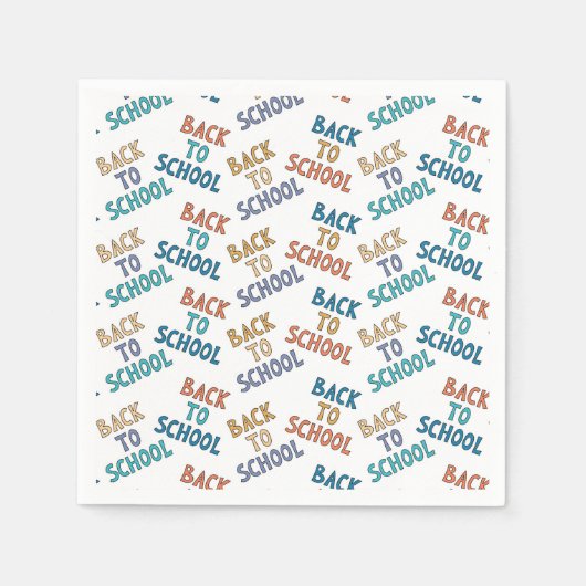 Terug naar School Servet (Voorkant)