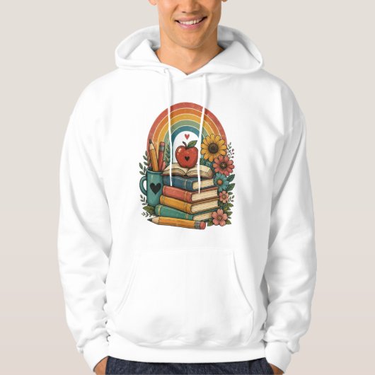 Terug naar school-sfeer hoodie (Voorkant)