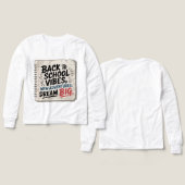 Terug naar school-sfeer – Jongens droom T-shirt (Voorkant /achterkant)