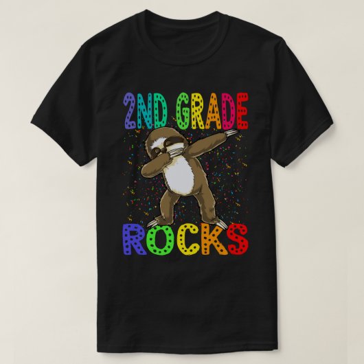 Terug naar school Shirt 2e GRADE-rotsen (Design voorkant)