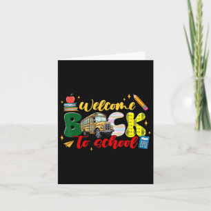 Terug naar school Shirt Fun Clroom Teacher Student Kaart