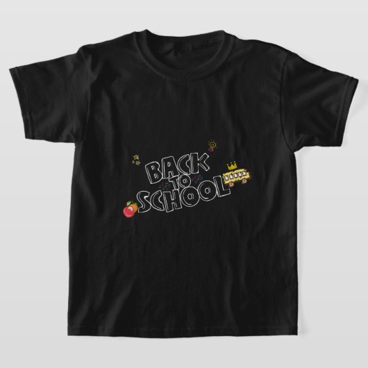 Terug naar School Shirt Funny School Bus met Crown (Laagn)