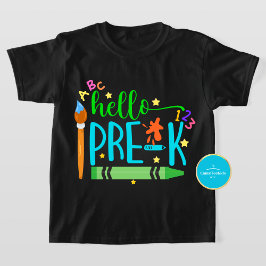 Terug naar School Shirt hallo | Pre-K T-shirt