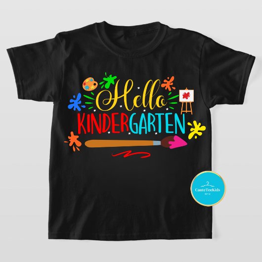 Terug naar School Shirt hallo | T-shirt voor kleut