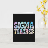 Terug-naar-school Sigma Leraar Meme Liefhebbers Hu Kaart (Gele Bloem)