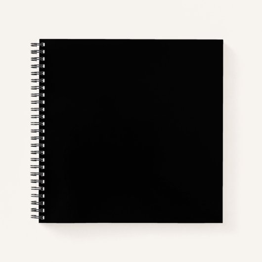 Terug naar school, Simple Black Authority® Spiral Notitieboek (Voorkant)