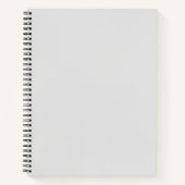 Terug naar school Simple Light Grey Authority® Notitieboek (Voorkant)