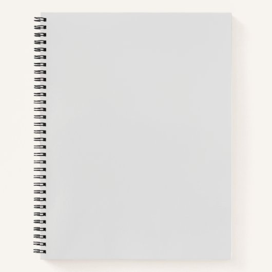 Terug naar school Simple Light Grey Authority® Notitieboek (Voorkant)
