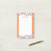 Terug naar School Sinaasappel Post-it® Notes (Op bureau)