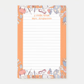 Terug naar School Sinaasappel Post-it® Notes (Voorkant)