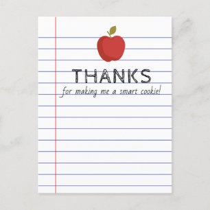 Terug naar School Smart Cookie Card voor docent Briefkaart