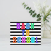 Terug naar school | smelt voor smelten met titchin aankondigingskaart (Staand voorkant)