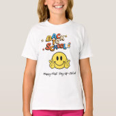 Terug naar school smiley Face T-shirt (Voorkant)