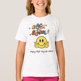 Terug naar school smiley Face T-shirt