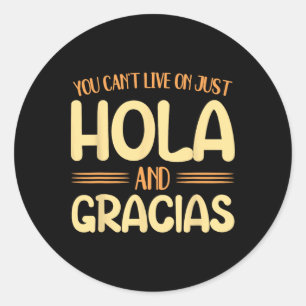 Terug naar school Spaanse leraar wonen op slechts Ronde Sticker