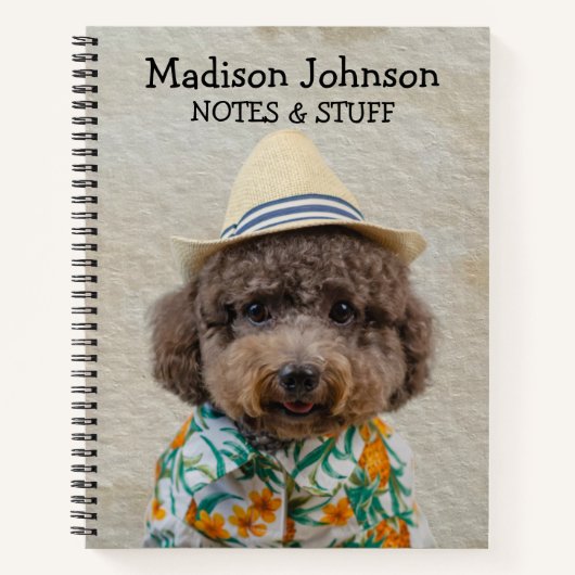 Terug naar school Speelgoed Poodle notitieboek (Voorkant)