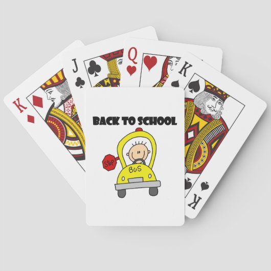 Terug naar school speelkaarten (Achterkant)