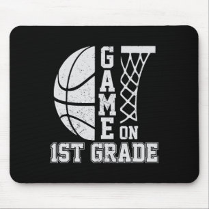 Terug naar school spel op 1st Grade Fun Basketball Muismat
