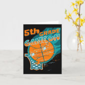Terug naar school spel op 5th Grade student Basket Kaart (Gele Bloem)