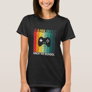 Terug naar school spel voorbij Retro controller le T-shirt