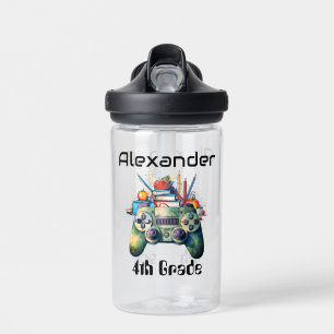 Terug naar school spel waterfles