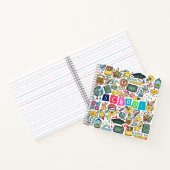 Terug naar school spiraal notebook notitieboek (Binnen)