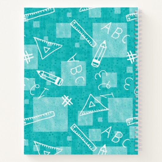 Terug naar school Spiraal Notebook voor Kinderen Notitieboek (Achterkant)