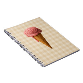 Terug naar school spiraalnotitieboek roze en beige notitieboek