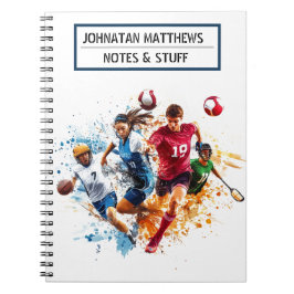 Terug naar school sport Spiral Foto Notitieboek