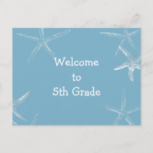 Terug naar School Starfish Welkom Briefkaart