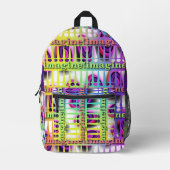 Terug naar school Stel je voor! Bedrukte Rugzak (Voorkant)