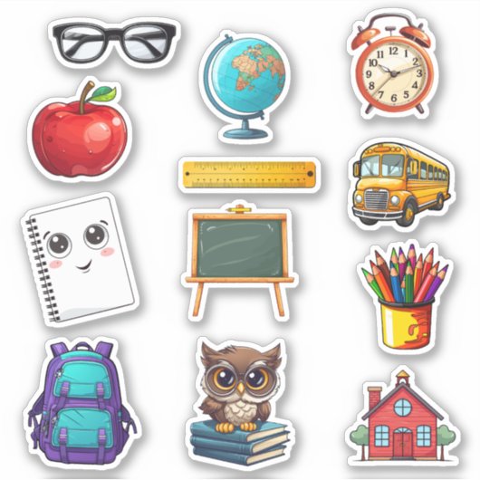 Terug naar School Sticker (Voorkant)