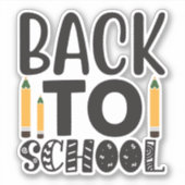 Terug naar School Sticker (Voorkant)