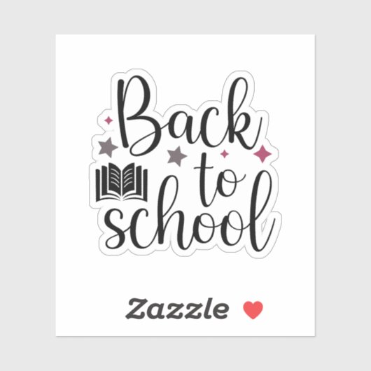 Terug naar school sticker (Vel)