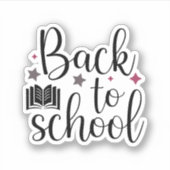 Terug naar school sticker (Voorkant)