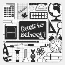 Terug naar school sticker