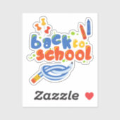 Terug naar school sticker (Vel)
